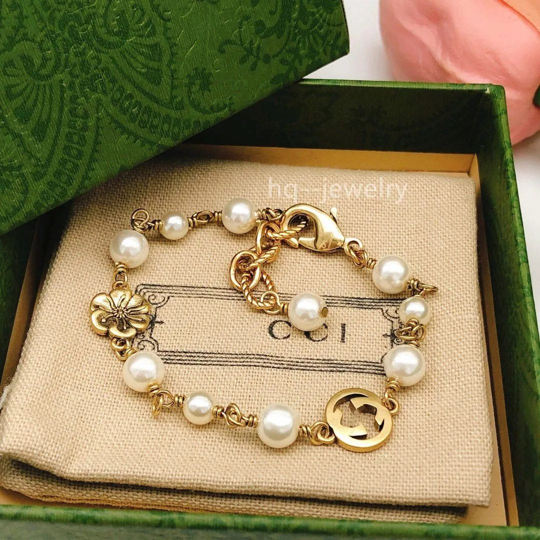 Pulseras con letras Diseñador Moda Dama Pulsera Mujer Ajustable Oro Lujo Día de San Valentín Regalo Jewelry21