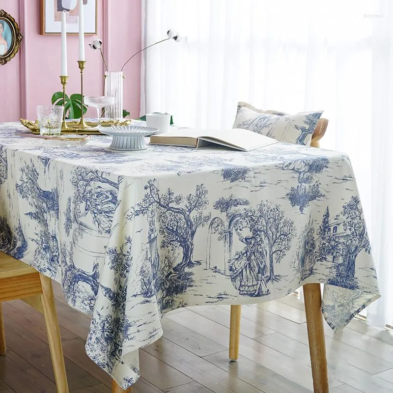 Tafelkleed Tafelkleed voor Noordse retro polyester Tablecover Picknickdeken Home Wedding Decoratie Nappe de Manteles