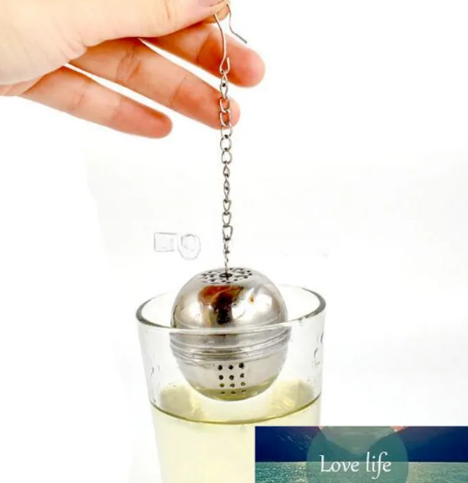 Palline da tè a forma di uovo a forma di uovo in acciaio inossidabile classico per uso alimentare Teakettles Infuser Strainer Locking Spice Ball 4cm 200 pz / lotto