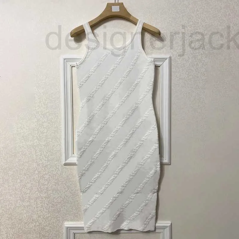 Casual jurken Designer Dames sexy mode bodycon suspenders slanke magere dames dames geprinte breisrazen pure kleur 41ux