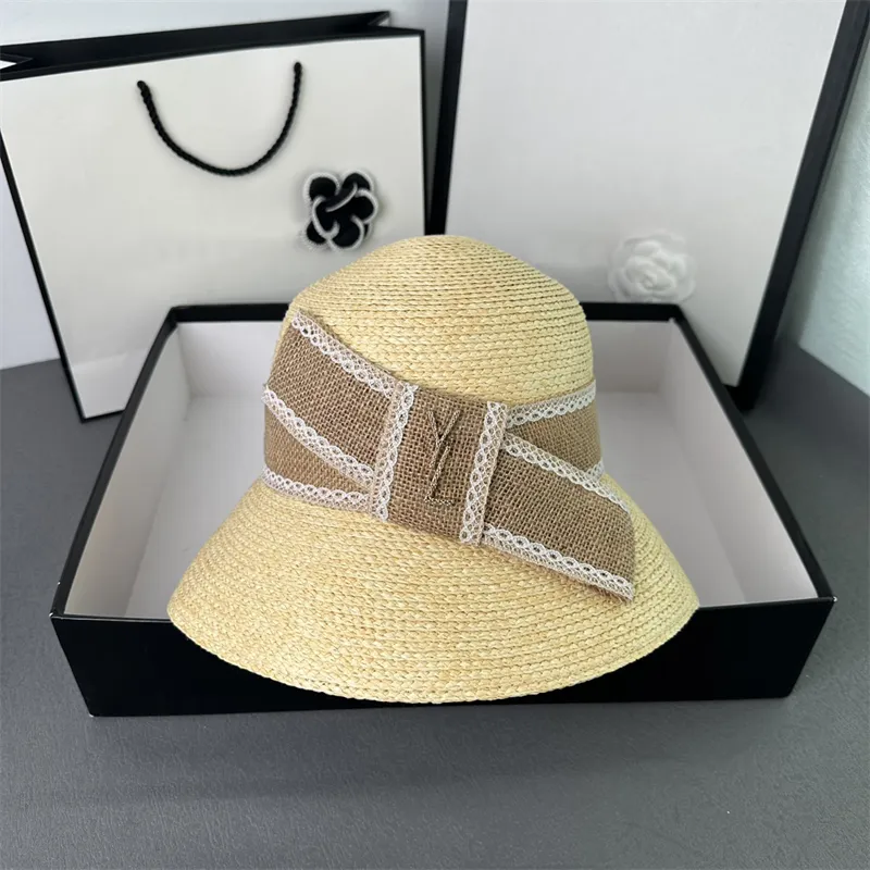 Designer Womens Straw Hat Summer Cap Campaniform Top Hats Men mode Bucket Hat Garden Lady Caps