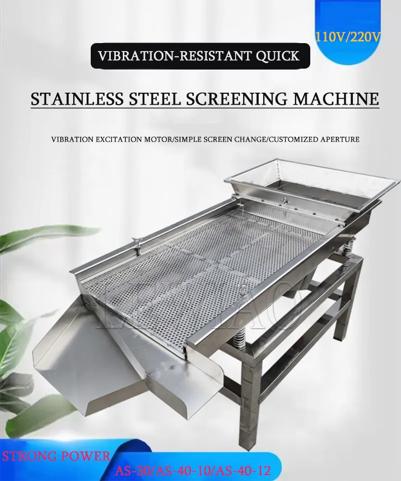 Grains Screening Machine Food Sieve Machine with Adjustable Thermostat ...