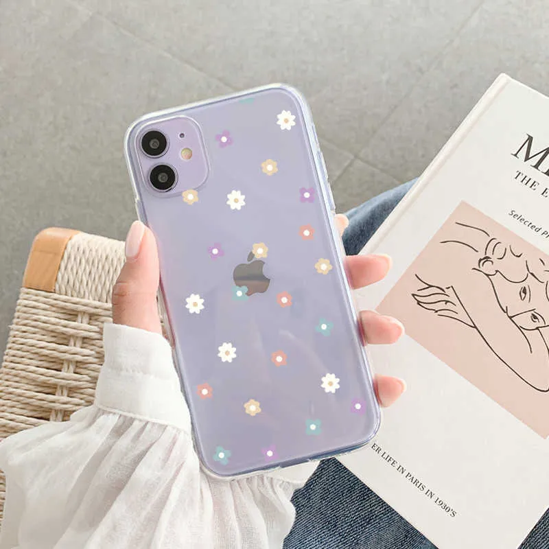 Cell Phone Cases Ottwn Love Heart Transparent Couples Phone Case For iPhone 11 12 Pro Max Mini X XR XS Max 7 8 Plus SE 2020 Soft TPU Back Cover Z03165B6U