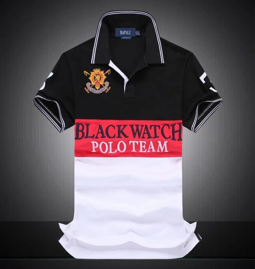 Fashionconoted Poloshirt Men Short Short Shirt Thirt Brand Polo Shirt Men Dropship Black Watch Black Watch Team 2382909
