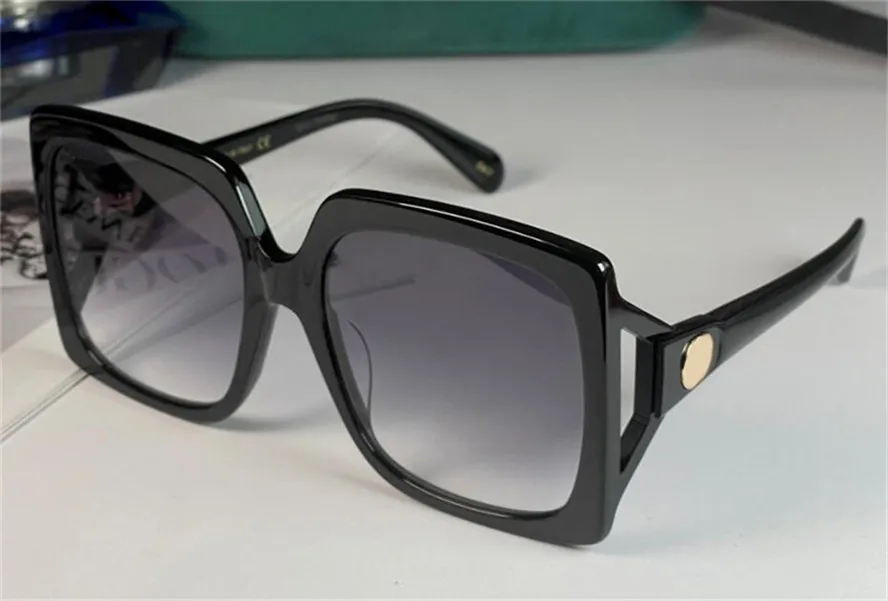 New fashion design women square sunglasses 0876S acetate frame simple and popular style versatile outdoor uv400 protection glasses