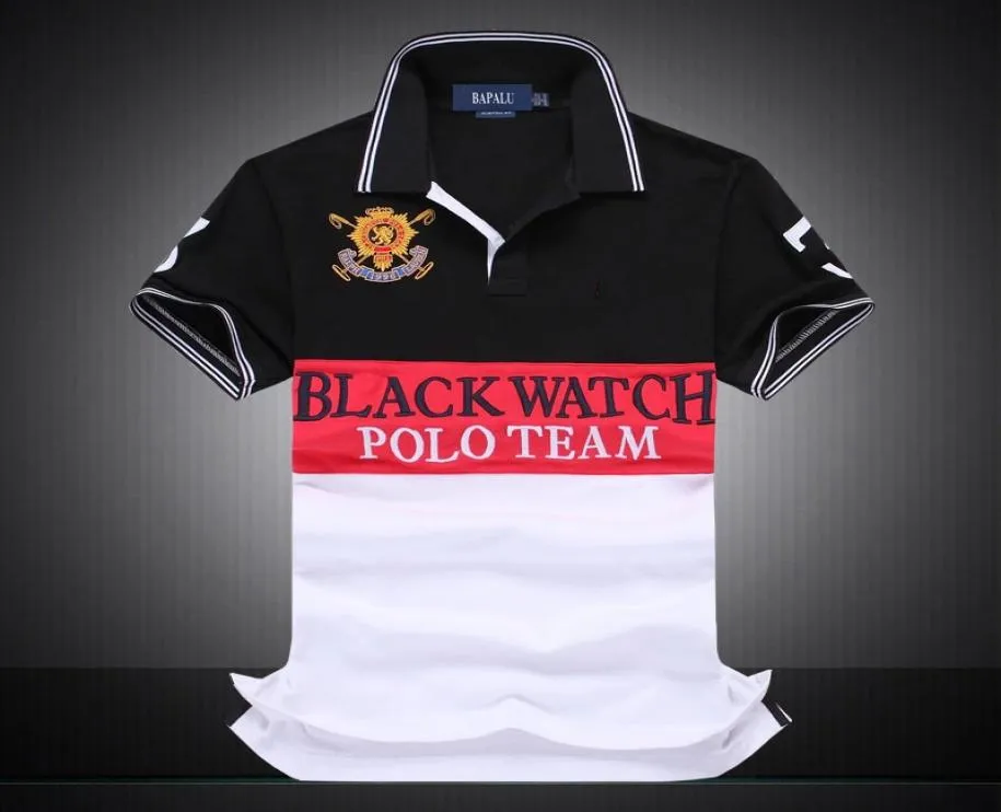 FashionDiscounted Poloshirt Men Short -рубашка бренд бренд Polo рубашка Men Dropship Дешевые черные часы Team 2280557