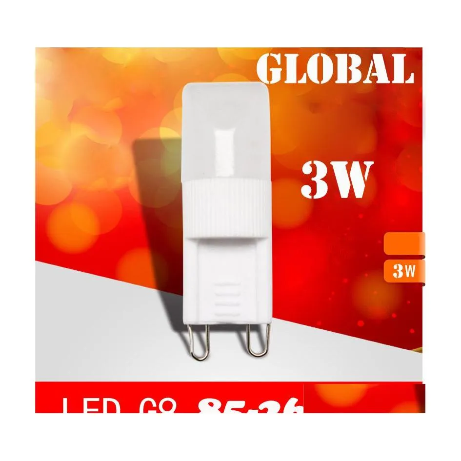 2016 LED -lampen G9 Crystal Kroonluchter BBS Dimmable Lamp 3W Licht kralen Pardew Ceramic BB 85265V 110V 220V Energiebesparing 2014 Drop Delivery DHPSL