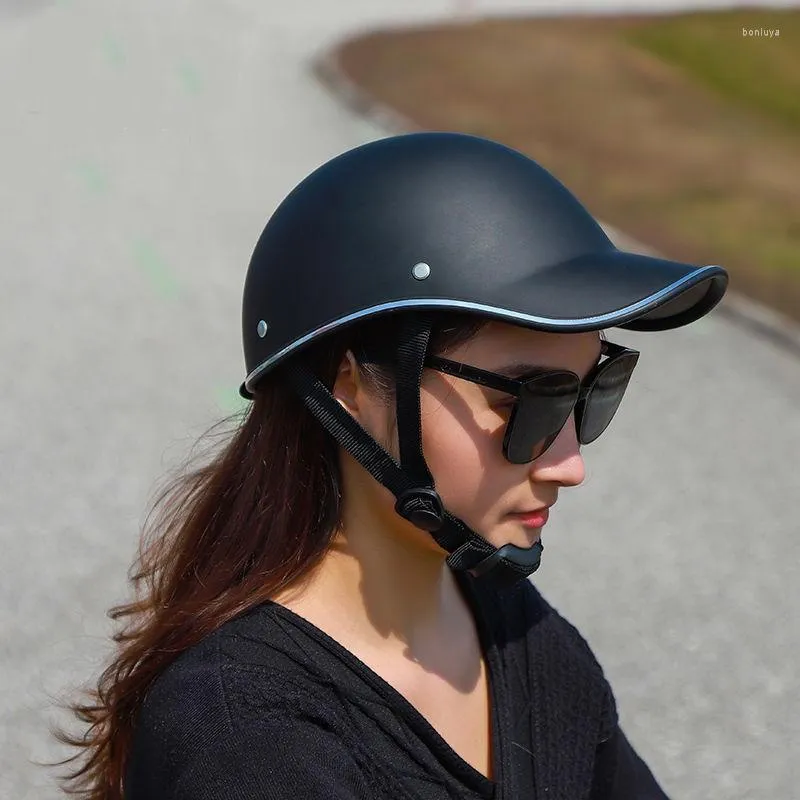 Casques de moto 1pcs casquette de baseball casque été vintage pare-soleil style léger demi-louche