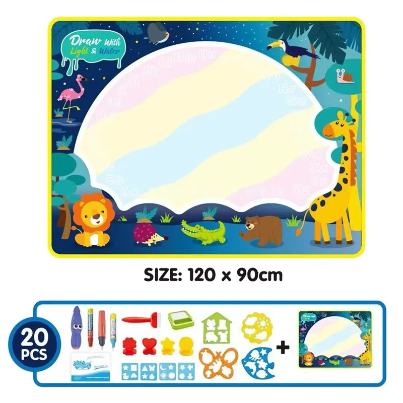 120*90cm Water Drawing Mat with Magic Pen Painting Drawing Board