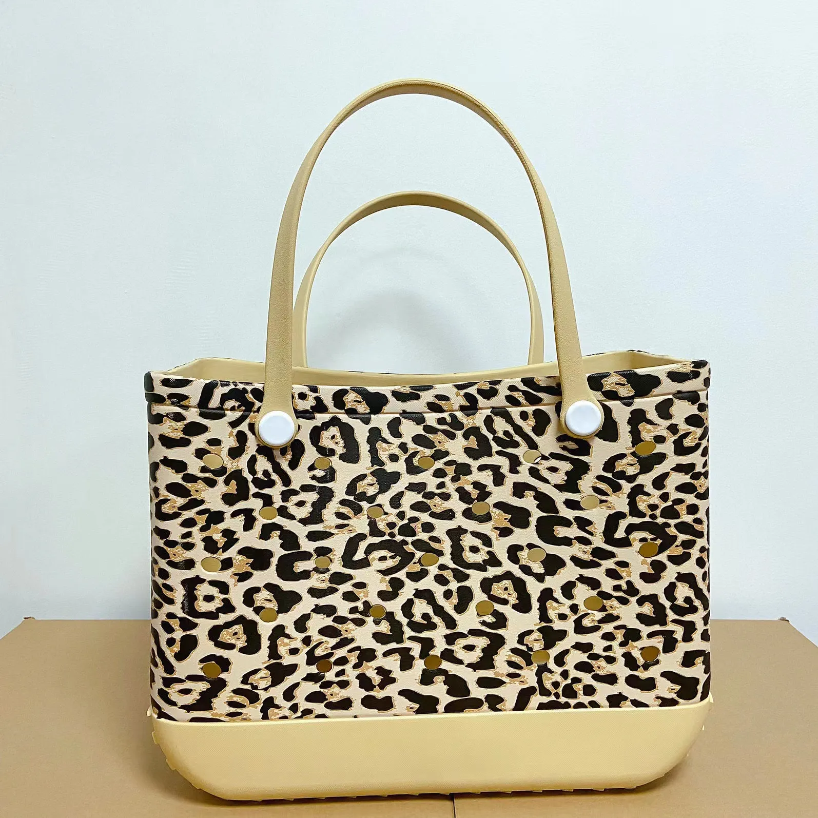 Animal print beach bag sale
