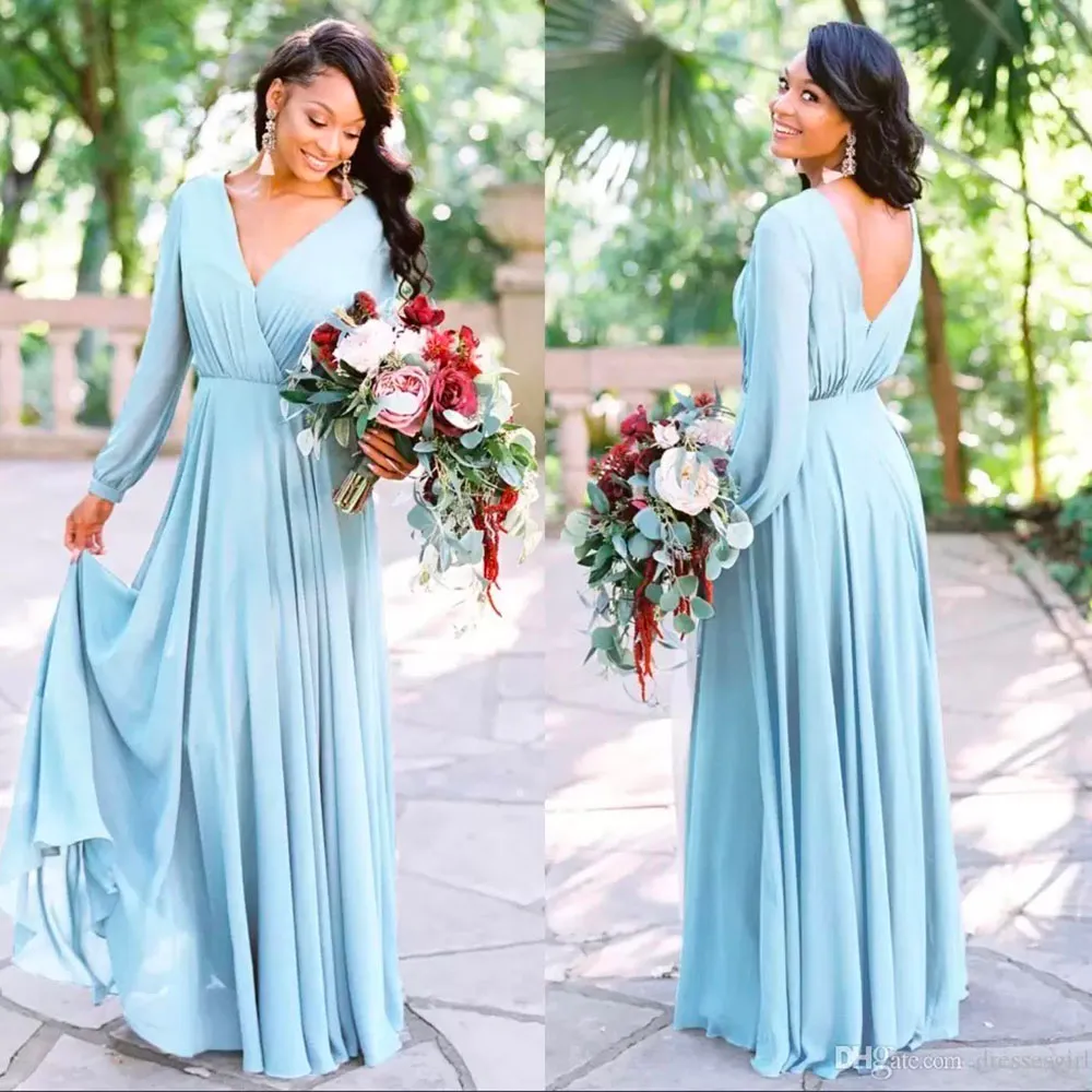 dhgate bridesmaid dresses Custom Plus Size A-Line dress amazon with Pleats, V-Neck, and Zipper Back