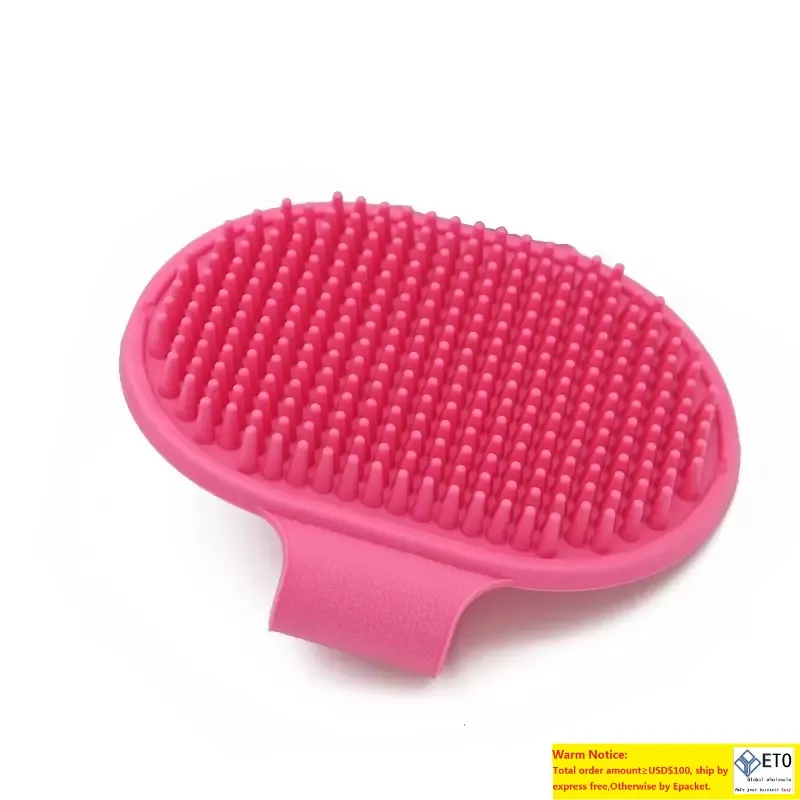 Brosse de bain en Silicone pour chien, peigne pour animaux de compagnie, SPA, shampoing, Massage, retrait de douche, peigne pour le nettoyage et le toilettage des animaux de compagnie