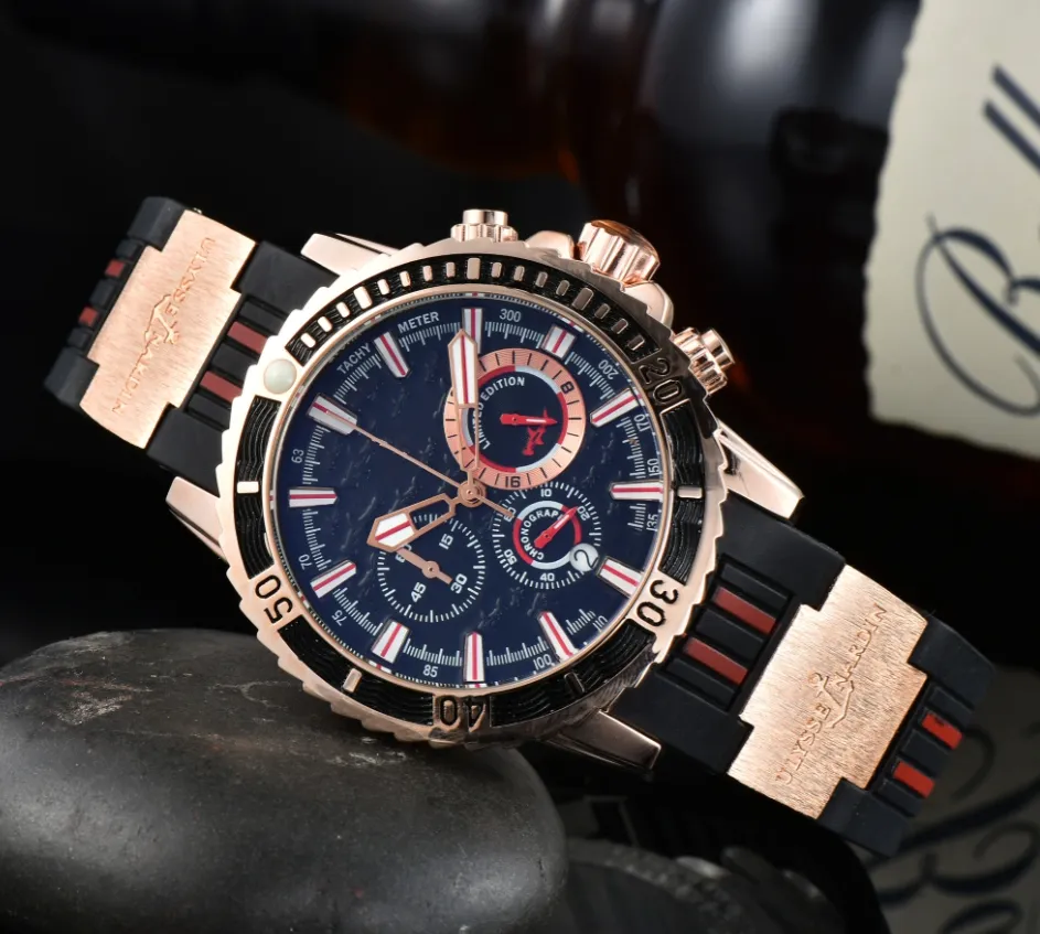 Nouveau Top Marque noir silicone quartz mode hommes horloge montres date automatique hommes robe designer montre en gros cadeaux masculins montre-bracelet ll