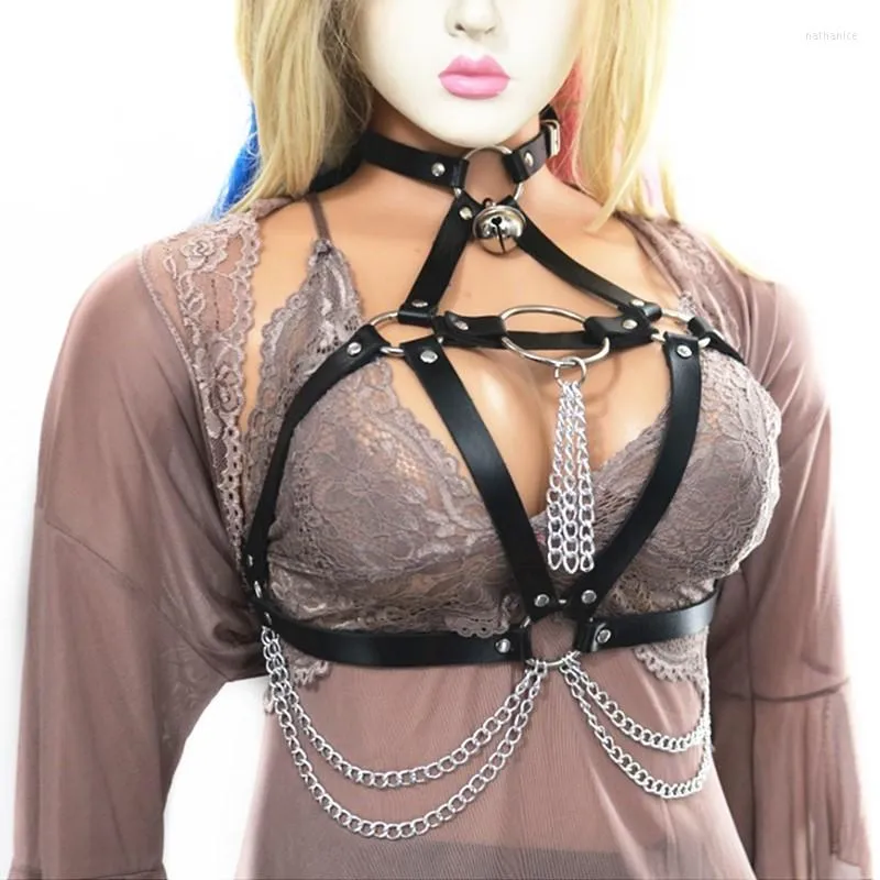 Sexy Women Bondage Body Harness Lingerie Goth Crop Tops Lingerie Harness  Belt US