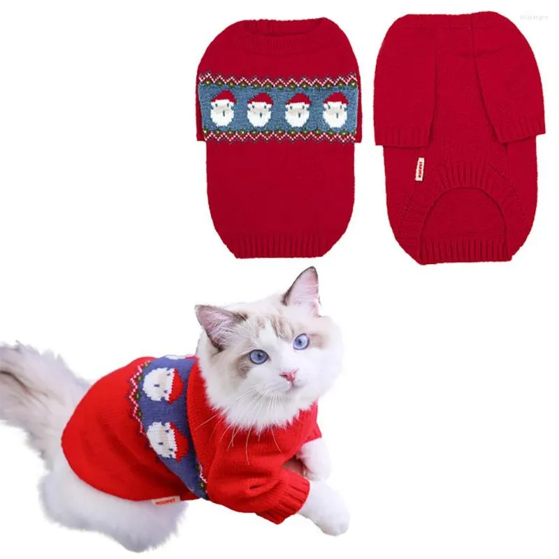 Katzenkostüme Legendog Weihnachten Haustierpullover Festliche Strickwaren Kätzchen Urlaub Hundekleidung für Weihnachtsfeier Feiertage Festiva