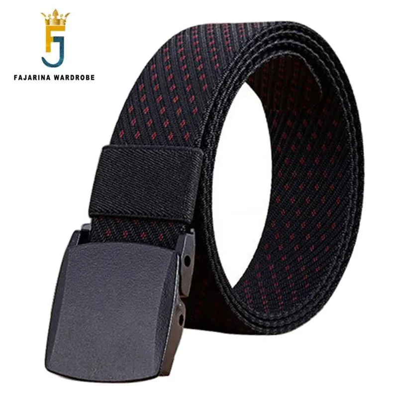 Gürtel FAJARINA Unisex Automatischer Nylongürtel Modedesign Taille Canvas Cummerbunds Strap für Paar Frauen 3,8 cm breit CBFJ0032