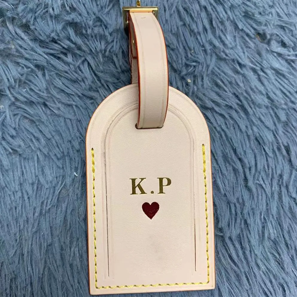 Travel accessories luggage tag personalized custom name initial stamping Tag Bag Designer Logo Travel Label high quality custo226W