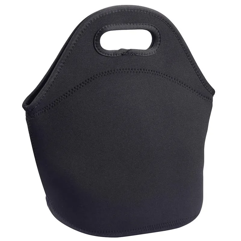 Blanc noir sacs à déjeuner Bento sac avec fermeture éclair isolation néoprène fourre-tout sac à main isolé bricolage cadeau école maison mer B5