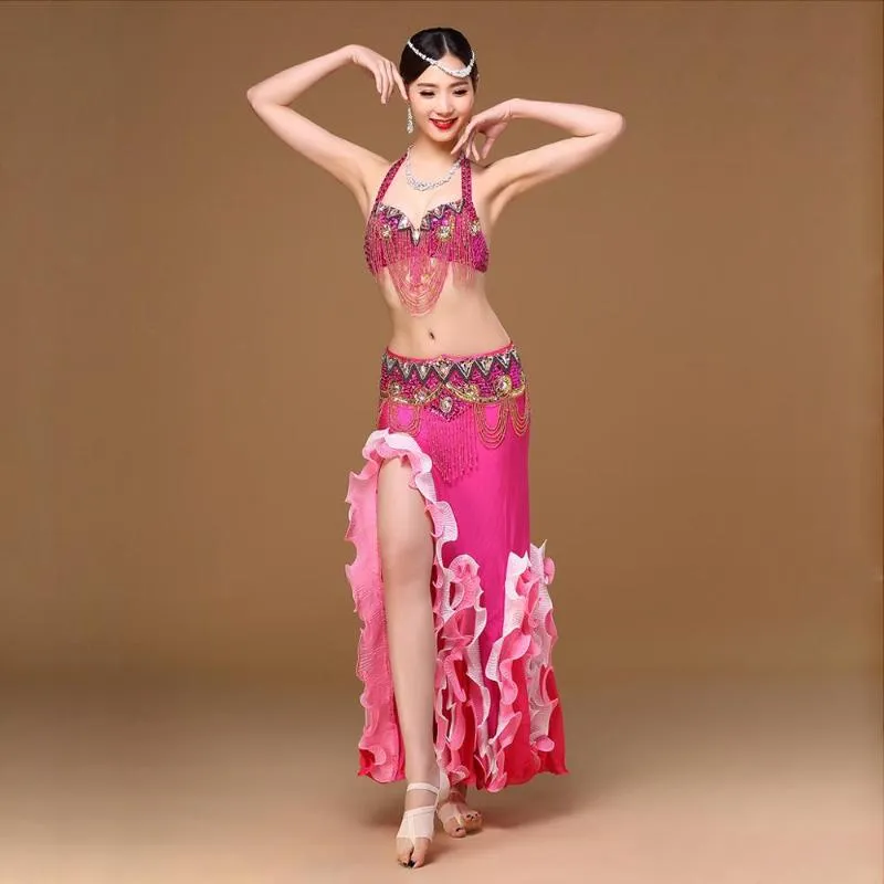2023 Oriental Beaded Outfit Set Peacocks Bras Belt Skirt And Peacocks Bras  For Womens Stage Performance Dancewear From Guangtuishenqi, $60.6