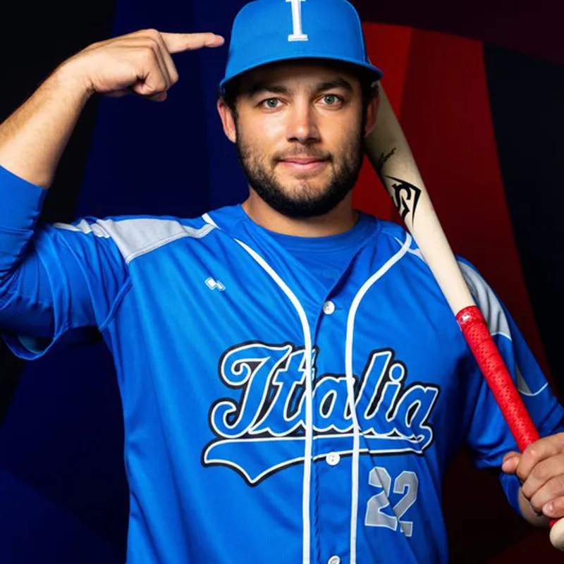WBCイタリア代表　マイク・ピアザ　レプリカユニフォーム Italy Baseball WBC Jersey 2023 World Baseball Classic Ben