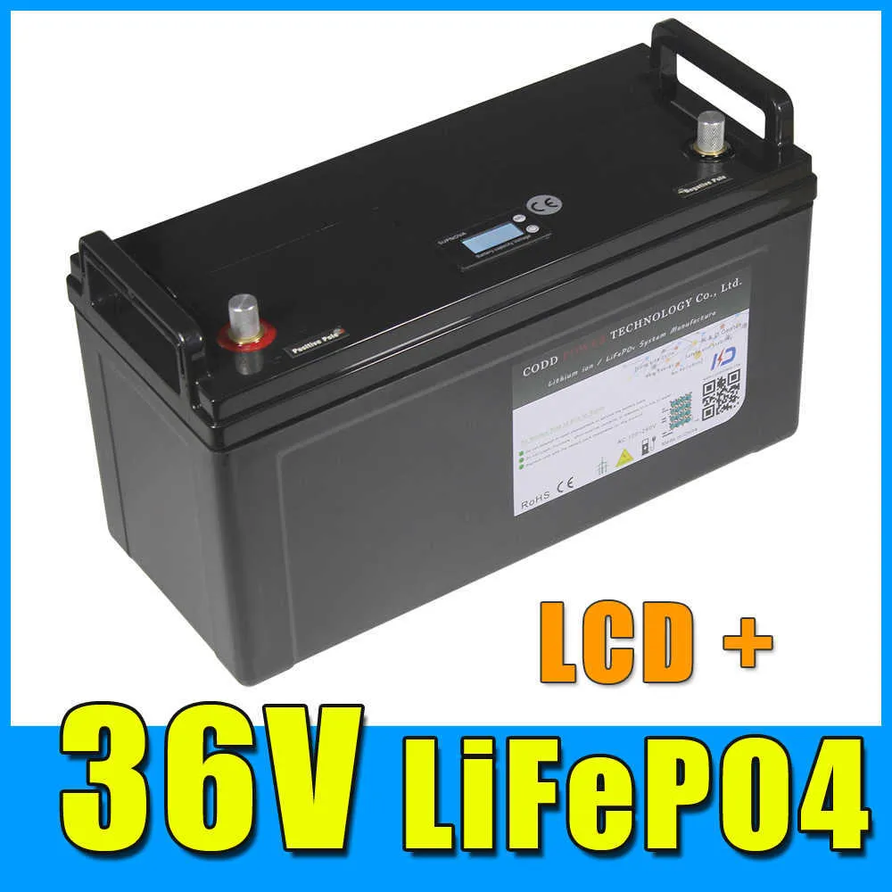 36V 40AH 60AH 2000W 3000W LiFePO4 Battery Solar Golf Car Forklift fork IP68 Waterproof