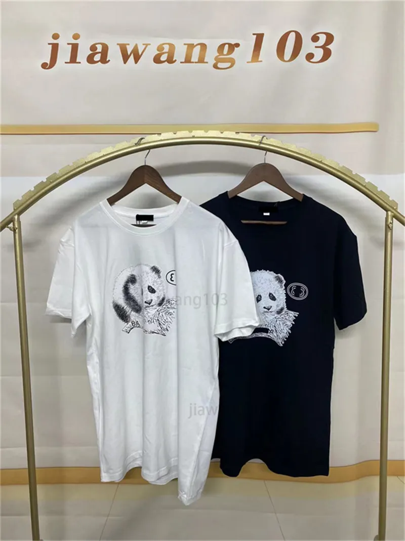En çok satan sayaç özel Panda Tees erkek ve kadın tasarımcılar gevşek baskı Istasyonu Sokak çift T gömlek boyutu S-5XL