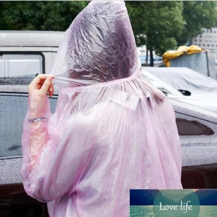 Imperméable jetable Adulte d'urgence Capuche imperméable Poncho Voyage Camping Must Manteau de pluie Unisexe Vêtements de pluie d'urgence en gros