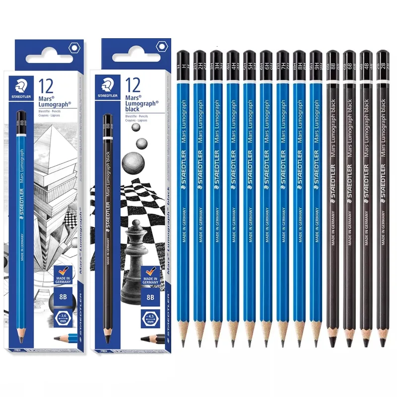 German Staedtler pencil blue rod 100 boxes of 12 pieces for sketching,  writing and design