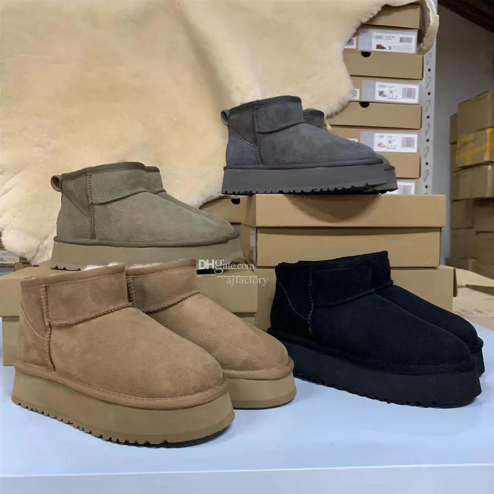 Australia Mini Platform Women's Boots Warm Ankle Boots With Thick Sole ...