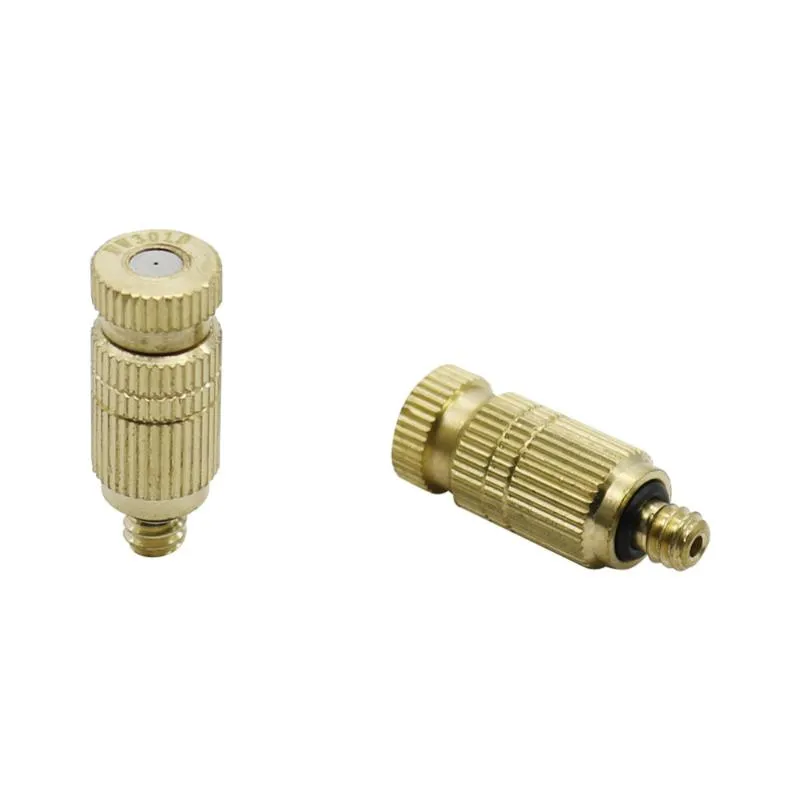 Watering Equipments Garden Brass Mist Nozzle For High Pressure Cooling System Gardening Tools And Equipment Water Sprinkler 5 Pcs