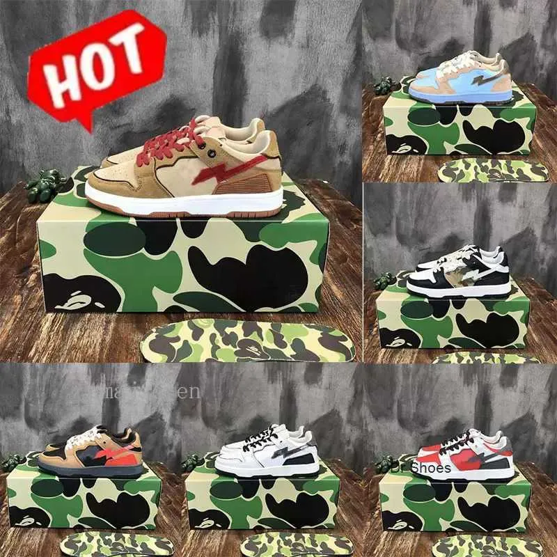 Bapestar Bapestas SK8 Sta Mens Casual Shoes Bapesta Designer Camo Black ...