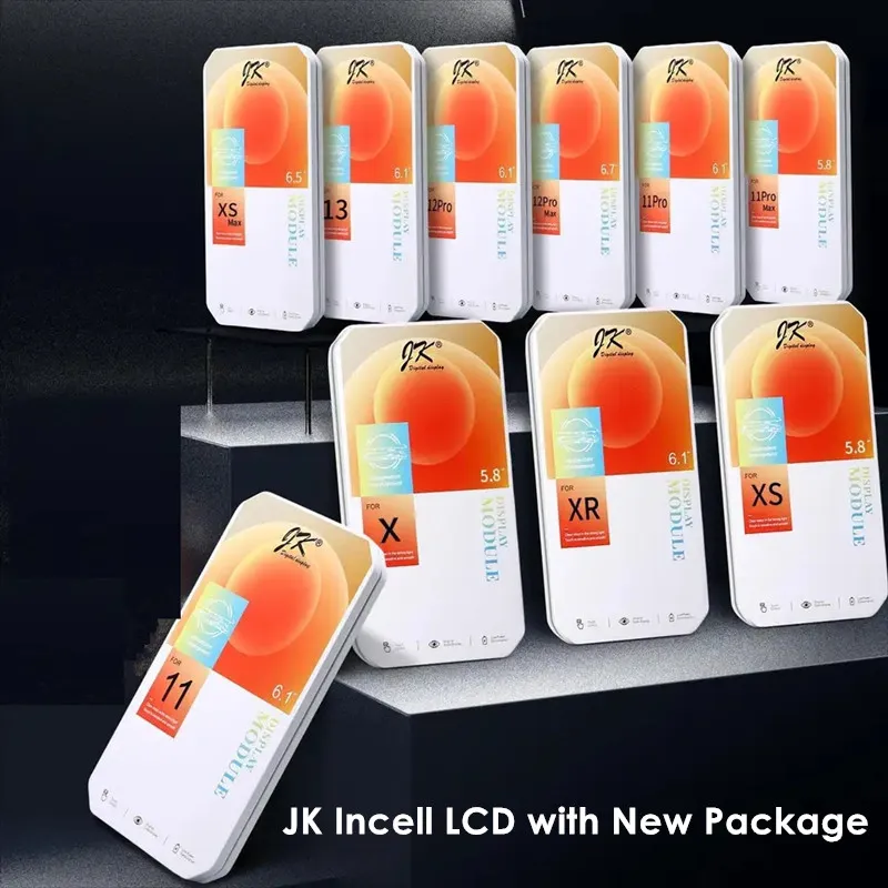 JK Incell LCD شاشة تعمل باللمس لوحات شاشة iPhone X XS XR XSMAX 11 11PRO MAX 12 12PRO MAX 12MINI 13 14 14PLUS PRESSITION STUNSORY SUPPLED DIRECT