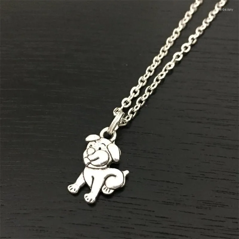 Chains Puppy Necklace Dog Charm Jewelry Cute Pet Animal Lover Gift
