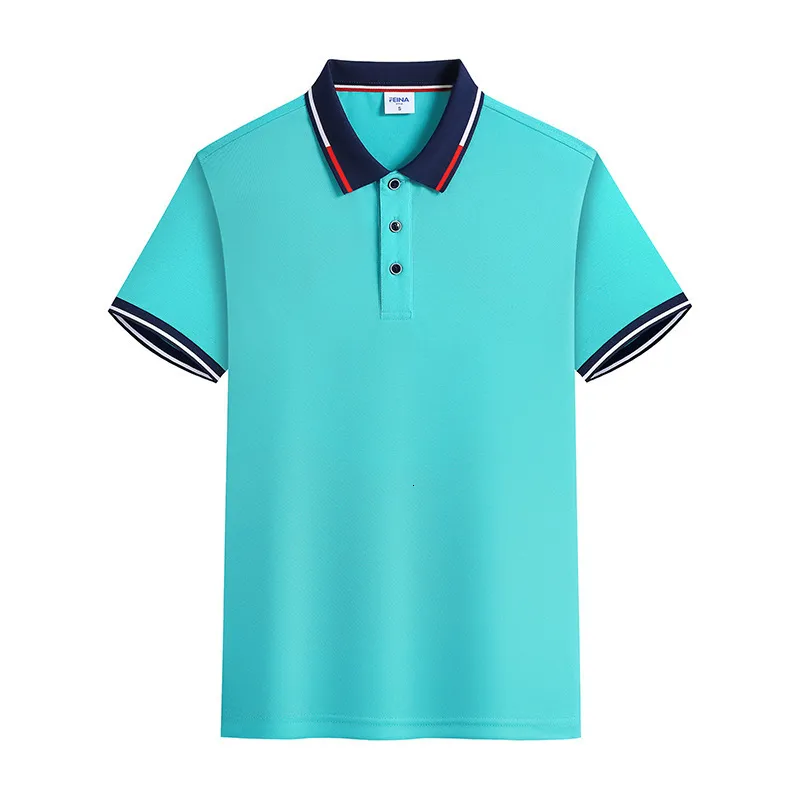 Herren-Poloshirts Das lässige Sommer-Männer-Revers-nahtlose Eisseiden-Cool-POLO-Shirt mit kurzen Ärmeln und lässigem T-Shirt 230317