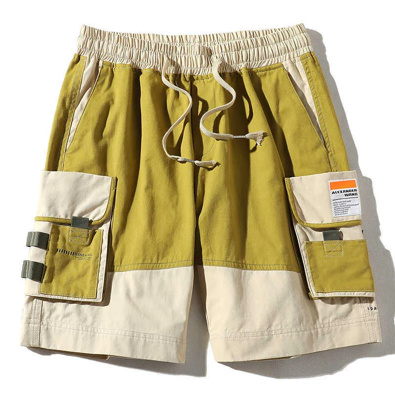 Männer Shorts Hohe Qualität Cargo-Shorts Männer Lose Straße Bermuda Männlich Hip Hop Kurze Hosen 2023 Sommer Neue Trendy baumwolle Multi-Pocket Shorts G230316