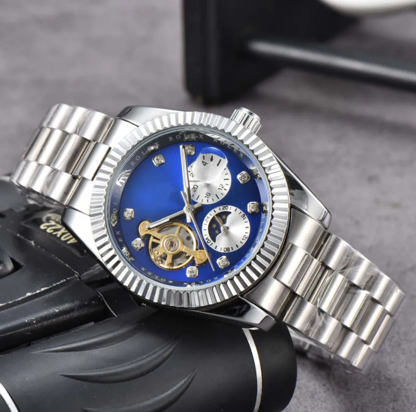 Nowi mody oglądają Tourbillon dobrowolnie mechaniczny automatyczny zegarek klasyczny naturalny zegarki dżentelmeni business zq