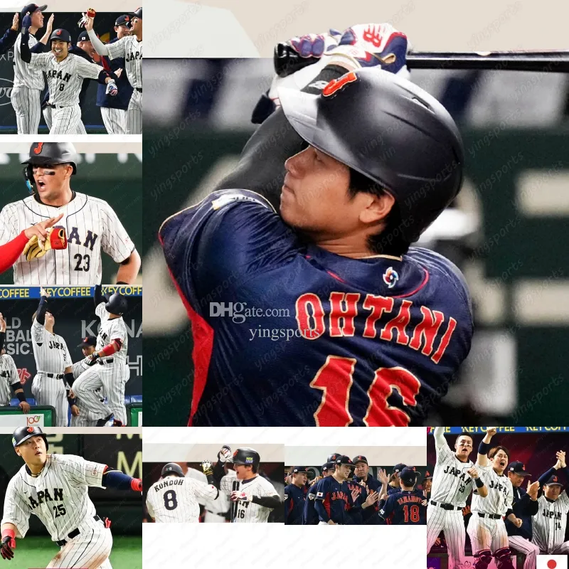 2023 WBC Japan Baseball Jersey Ohtani, Darvish, Suzuki, Nootbaar, Yoshida, Sasaki, Kondo