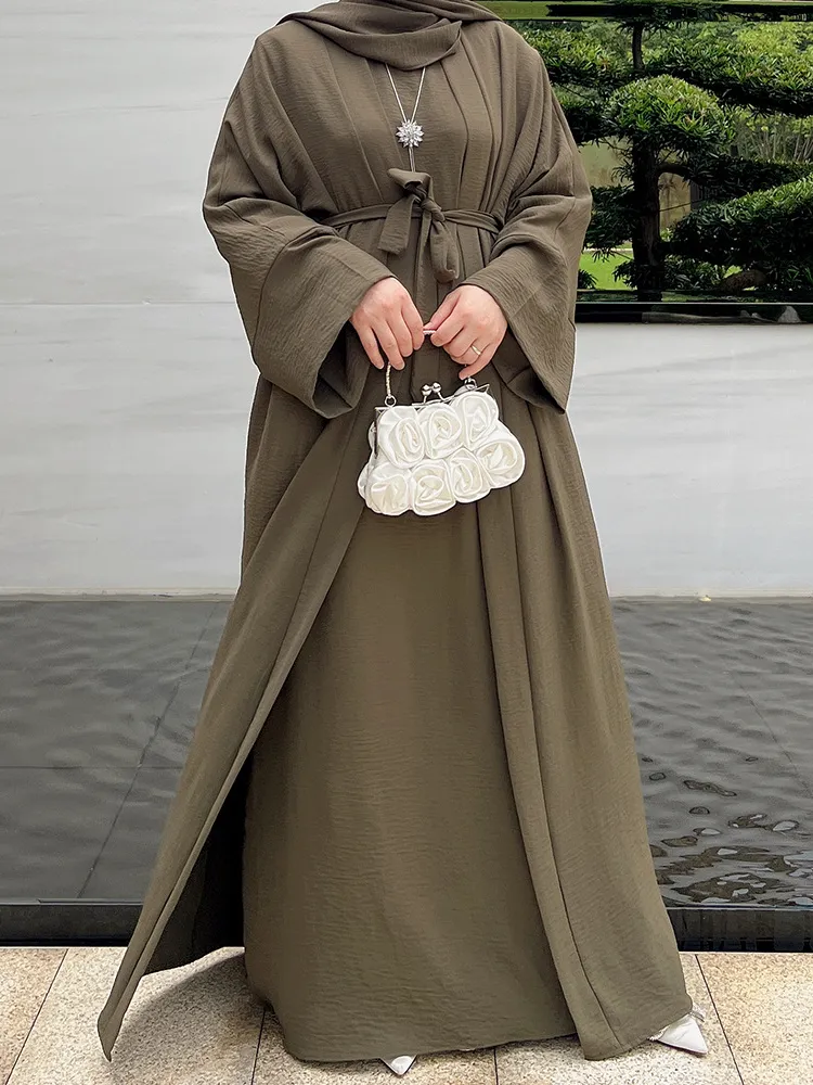 Etnik Giyim 2 Parca Abaya Elbise Seti Fas Musluman Abayas Kad n Kaftans E Dubai Turkiye Uzun Robe Femme Vestidos 230317 Yi TL1 068.79 DHgate