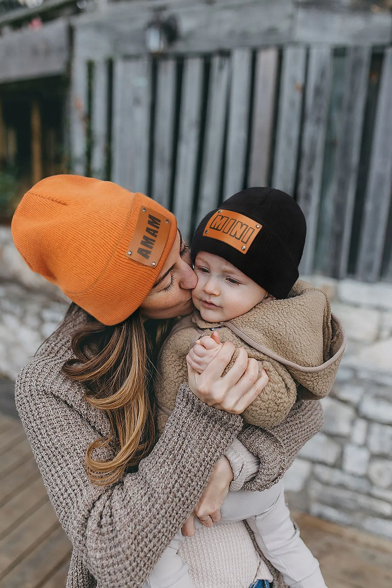 Bonnets Parent enfant chapeau mere et bebe tricot casquette de Ski maman et moi hiver chapeaux tricotes T31