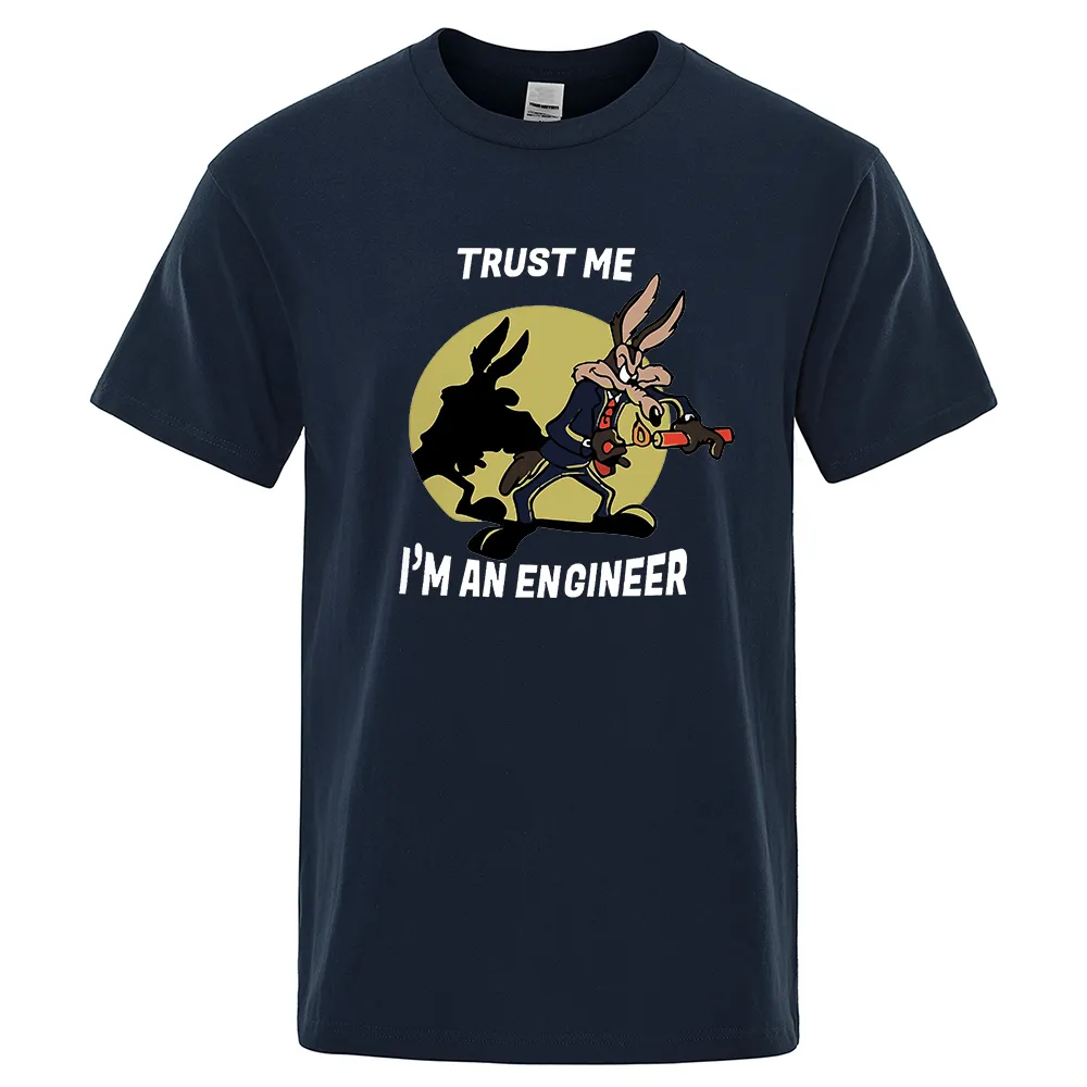 Herren-T-Shirts „Trust Me Im An Engineer“-T-Shirt für Männer, reine Baumwolle, Vintage-T-Shirt, Rundhalsausschnitt, technische T-Shirts, klassische Herrenkleidung, Übergröße, 230317