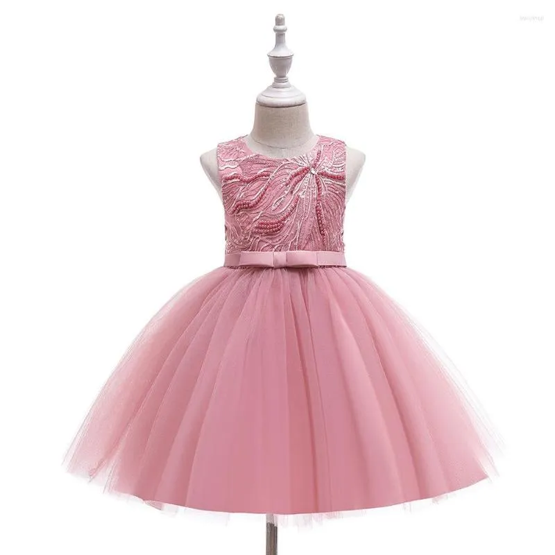 Robes d'été à fleurs pour filles, tenue Tutu pour enfants d'un an, jupe de jour, Costume de spectacle de princesse, 2023