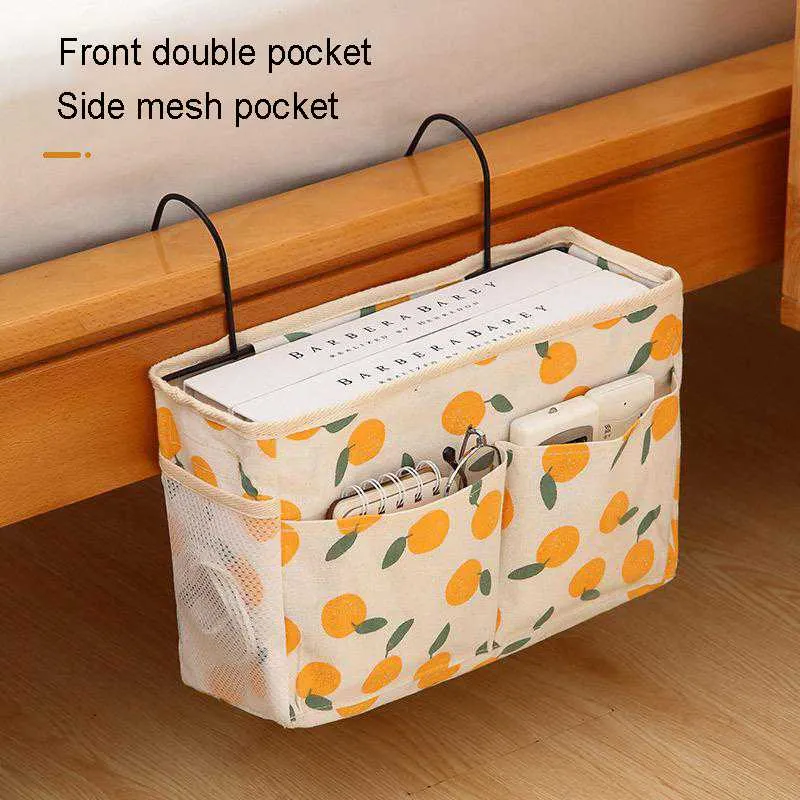 Storage Bags Bedside Bag Large Capacity Hanging Hook Bedroom Waterproof And Moisture-Proof Household ProductsStorage