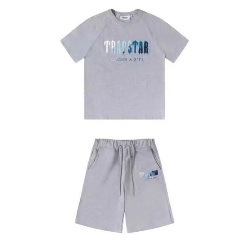 Шорты Mens Shorts Trapstar и набор для футболок дизайнерские пары для вышивки полотенец