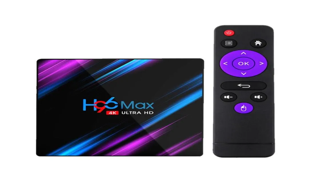 H96 Max RK3318 Smart TV Box Android 10 4G 64GB 4GB 32GB 4K YouTube Wi -Fi BT Player H96MAX TVBOX SET TOP Box 2G16G RII I8 Wire6923800