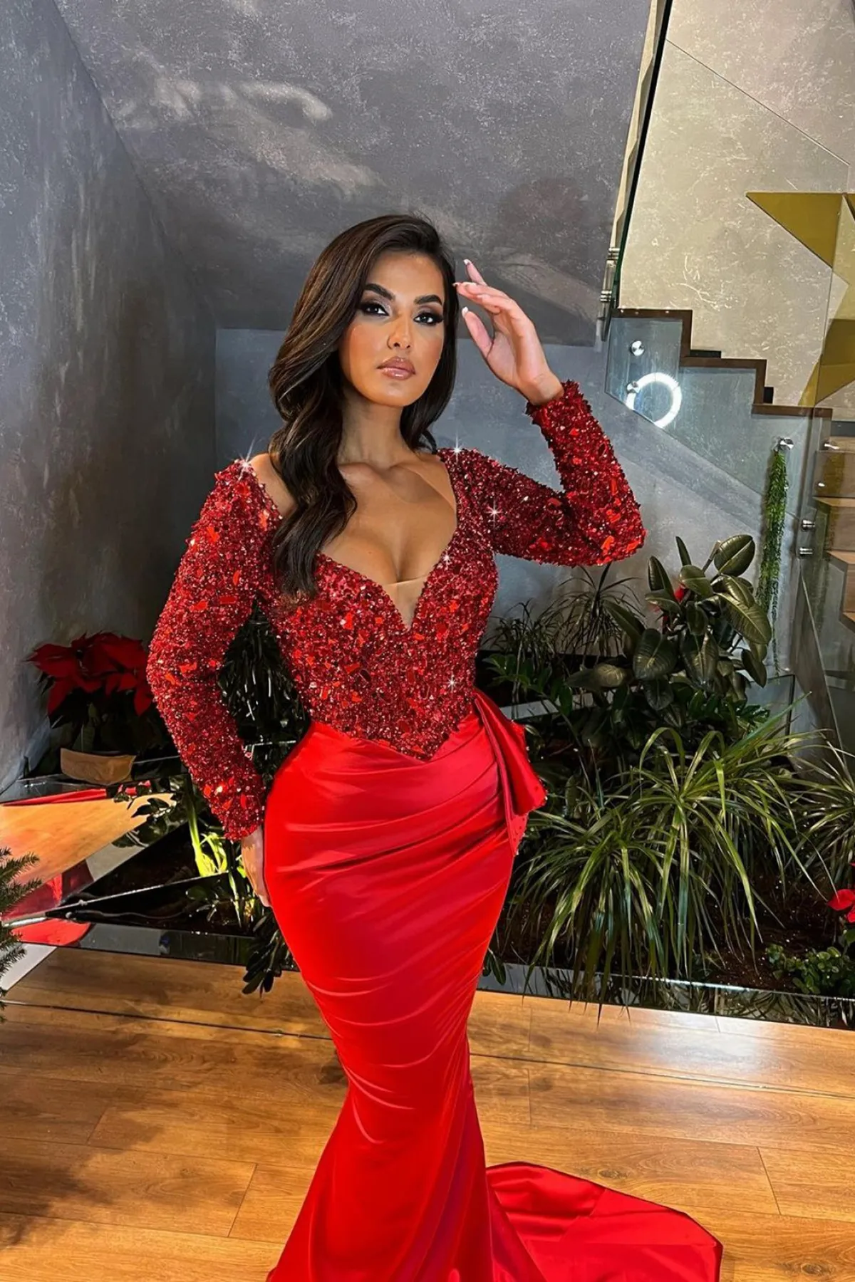 Arabic Dresses For Prom, Dark Red Mermaid Gala... From Donnaweddingdress26,  $135.68 | DHgate.Com