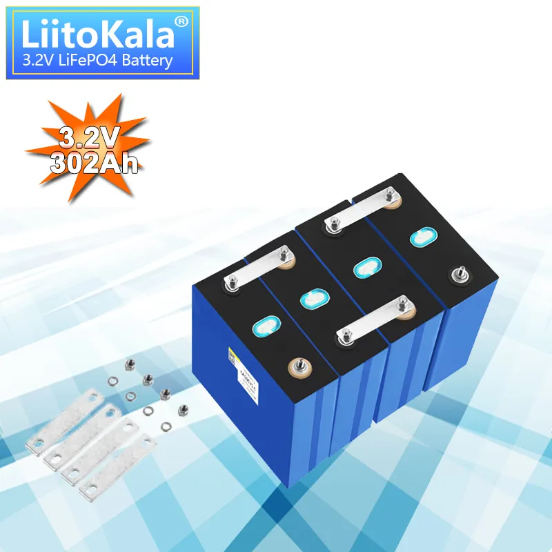 1-32pcs liitokala 3.2v 302AH Lifepo4 Pil 280AH 310AH A 12V 24V şarj edilebilir pil paketi AB ABD Vergisi Beşik Berisılarla