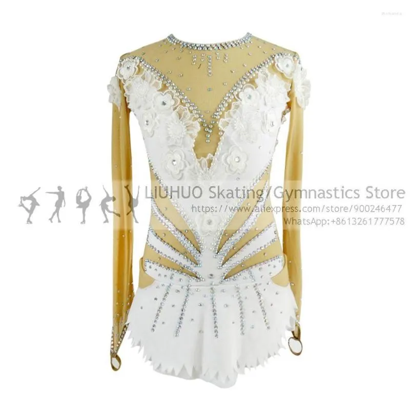 Стадия Wear Liuhuo Ice Skating Dress Женщины девушки ритмичные купальники