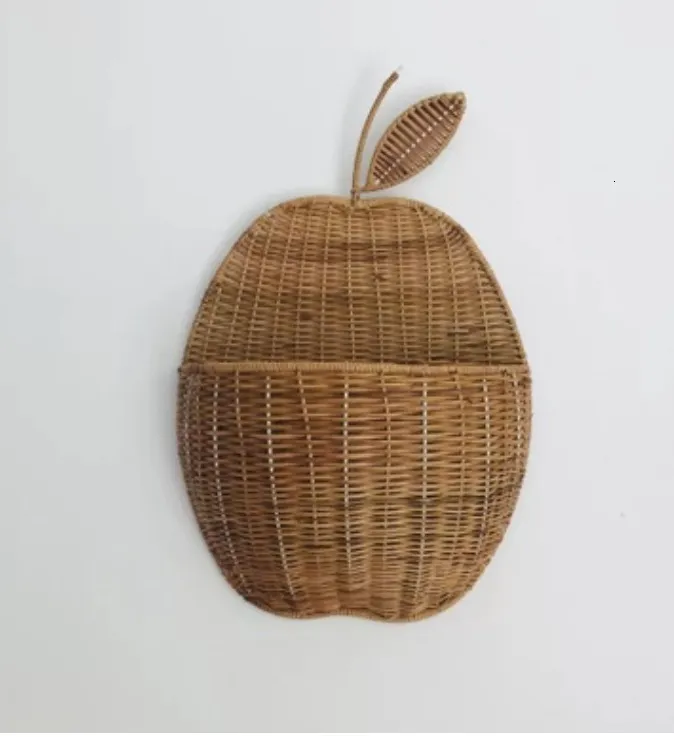 Panier Rangement Poire Rotin - Organisateur Fruits Fait Main Décoration Chambre & Cuisine