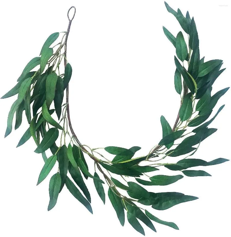 Fleurs décoratives Verdure Guirlande Artificielle Eucalyptus Faux Plante Vigne | Décoration de mariage