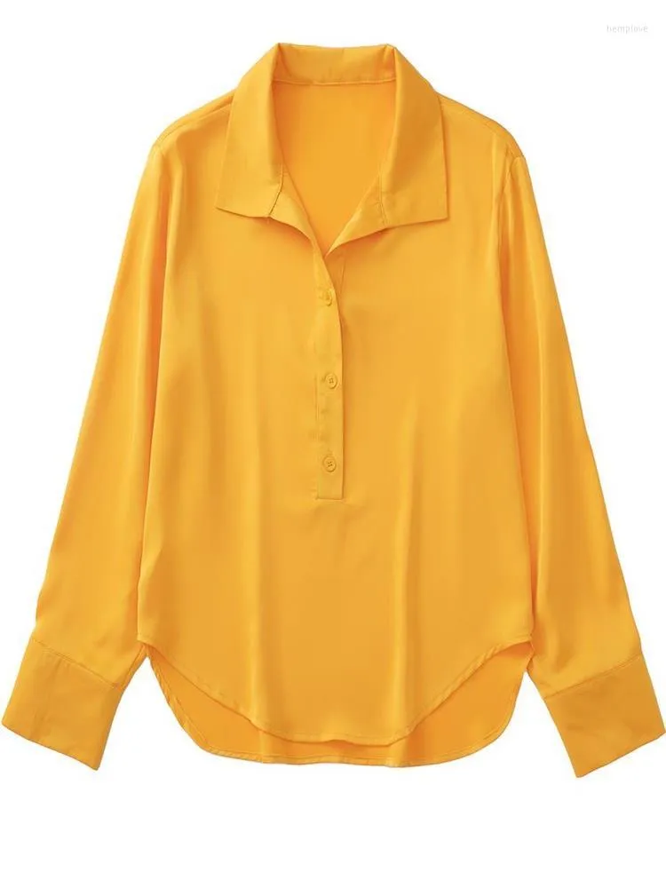 Women's Blouses Women 2023 Fashion Front Button Up Asymmetric Vintage Long Sleeve Loose Female Shirts Chic Tops Streetwear